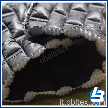 OBL20-Q-055 100% Nylon Tafftea Tessuto trapuntato per cappotto